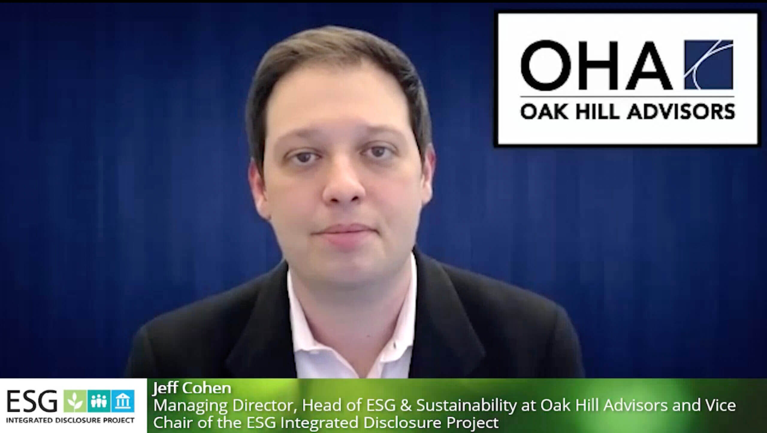 Jeff Cohen video thumbnail introducing the video: ESG IDP Vice Chair Jeff Cohen explains our Industry-specific Methodology